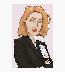 Special Agent Dana Scully Photographic Print