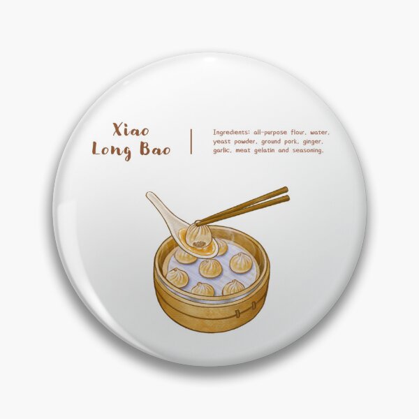 Item preview, Taiwan Street Food 台灣小吃 - Xiao Long Bao Illustration 小籠包美食插畫 designed and sold by Rose Chiu.