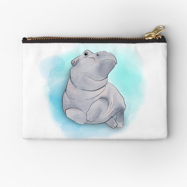 Item preview, Fiona the Baby Hippo Swimming designed and sold by audrence.