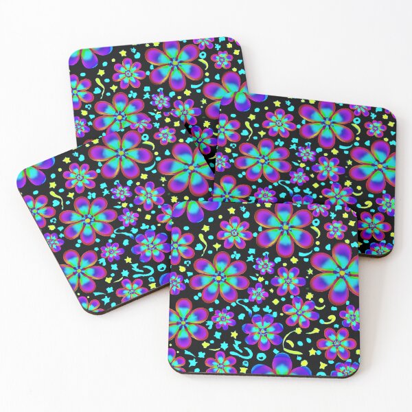 Item preview, Psychedelic Flowers Pattern designed and sold by Zestpond.