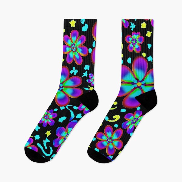 Item preview, Psychedelic Flowers Pattern designed and sold by Zestpond.