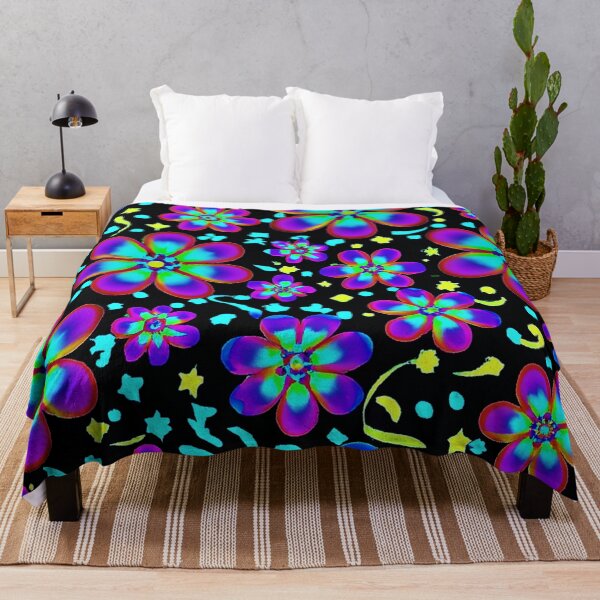 Item preview, Psychedelic Flowers Pattern designed and sold by Zestpond.
