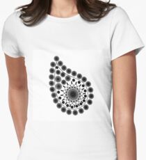 Graphic, geometric decorative, mandalas or henna design in vector. Women's Fitted T-Shirt
