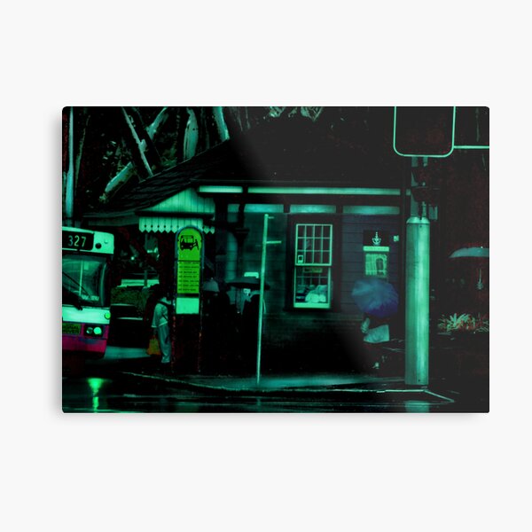 The Sydney Bus Stop Metal Print