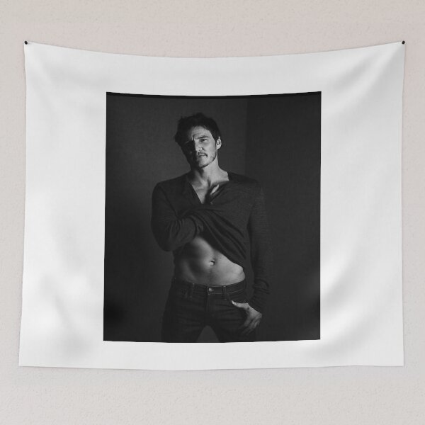 Item preview, Funny Gifts For Pedro Pascal BandW Graphic  designed and sold by LarryDowell9652.
