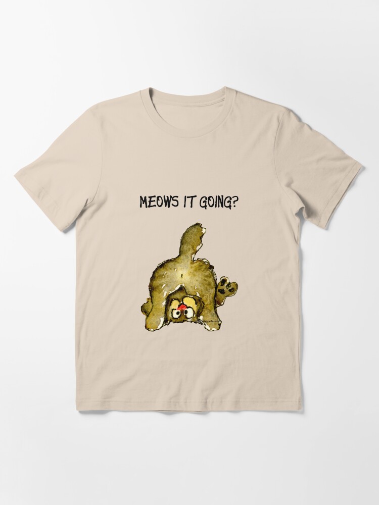 Alternate view of Meows It Going Cat Cartoon Essential T-Shirt