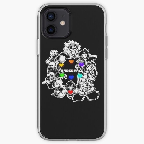 Everyone from Undertale (Flowey, Frisk, Sans, Papyrus, Toriel etc.) iPhone Soft Case