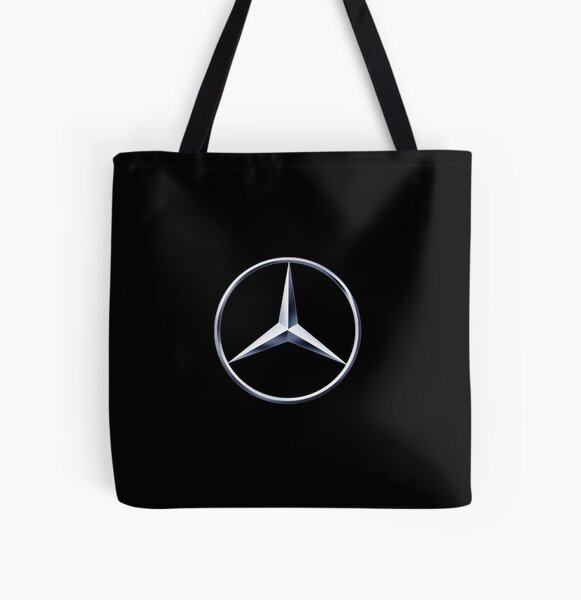 Mercedes Benz Luxury Car Recycled License Plate Art Logo Tote Bag