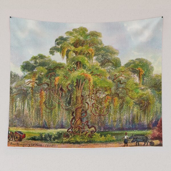 Item preview, Terminalia on Java giant tree with lianas-Ernst Haeckel designed and sold by TeeARTHY.