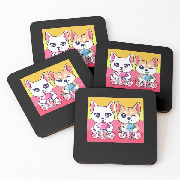 Item preview, Cat And Dog Drinking Boba Tea | Boba tea | Bubble tea designed and sold by THROUGH-LIFE.