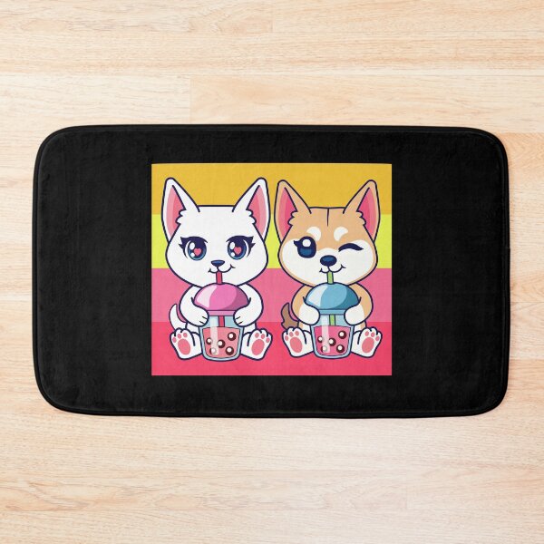 Item preview, Cat And Dog Drinking Boba Tea | Boba tea | Bubble tea designed and sold by THROUGH-LIFE.
