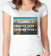 Camiseta entallada de cuello ancho PARA SIEMPRE / DIAMANTES DE SIERRA LEONA / KANYE WEST