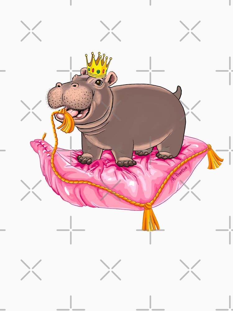 playful baby hippo  tshirt by hippogal  redbubble