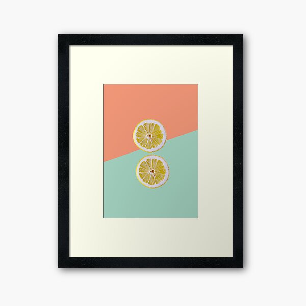 Lemon 01 Gerahmter Kunstdruck