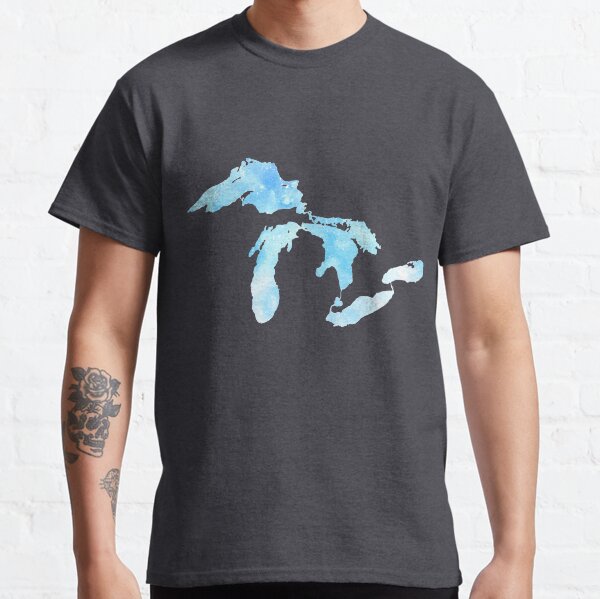 Great Lakes Watercolor Classic T-Shirt