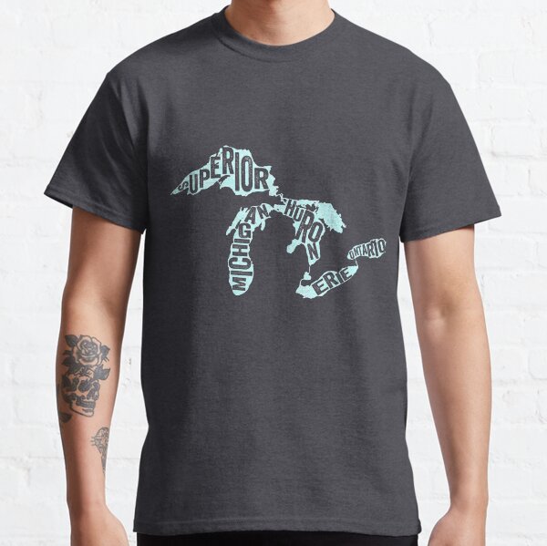 Great Lakes Text Classic T-Shirt