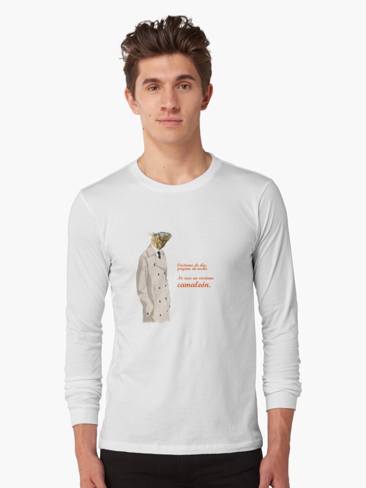 Imagen 1 de 5, Camiseta de manga larga con la obra No seas un cristiano camaleón , diseñada y vendida por kikino1988.