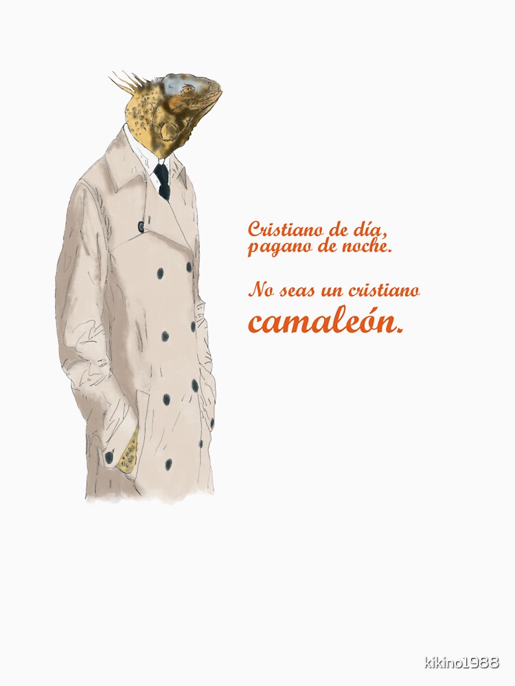 Imagen 5 de 5, Camiseta de manga larga con la obra No seas un cristiano camaleón , diseñada y vendida por kikino1988.