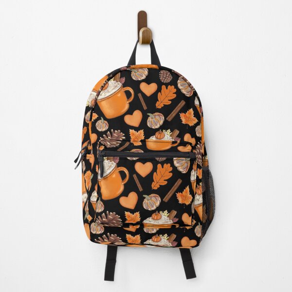 Item preview, Pumpkin spice fall leaves pattern - cozy vibes designed and sold by EvergreenWhimsy.