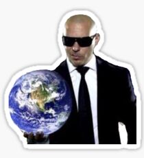 Mr. Worldwide Sticker