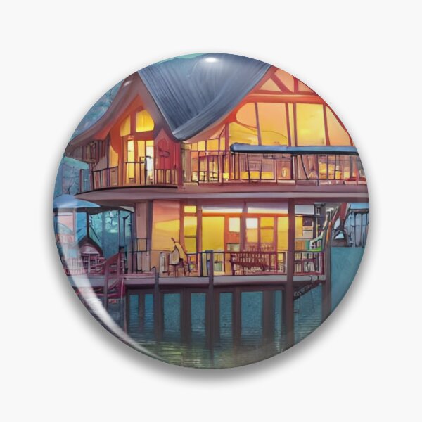 Item preview, Anime Lakehouse Background aestetic  designed and sold by Art-of-AI.