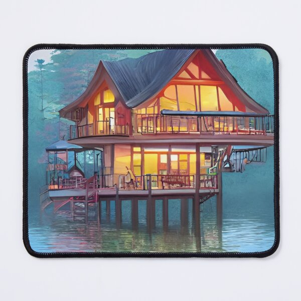 Item preview, Anime Lakehouse Background aestetic designed and sold by Art-of-AI.