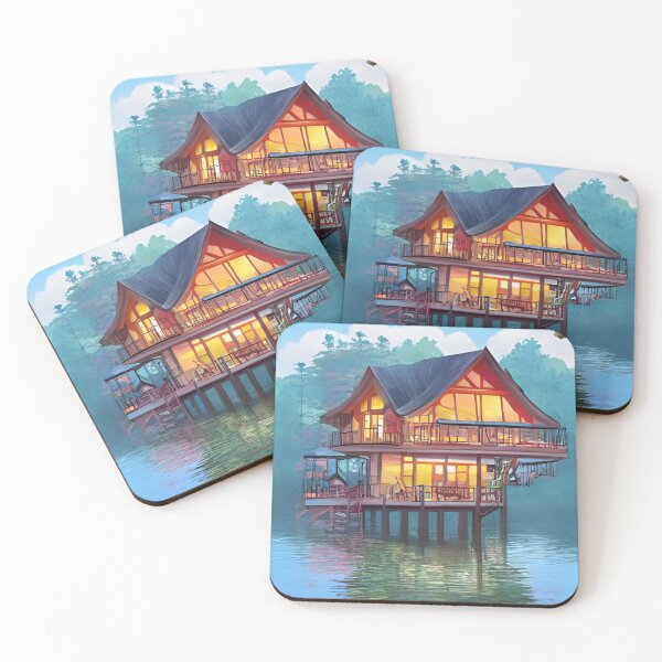Item preview, Anime Lakehouse Background aestetic  designed and sold by Art-of-AI.