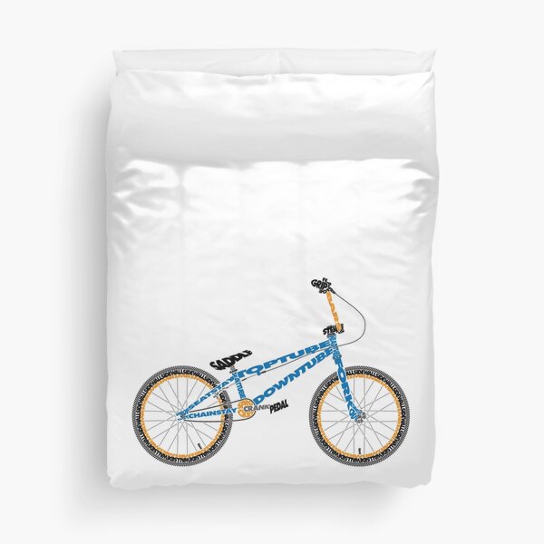 Anatomy of a BMX Bike Duvet Cover