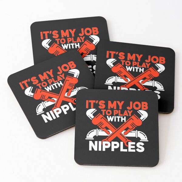 Item preview, I Play With Nipples Funny Plumber Pipefitter Plumbing Joke designed and sold by rifatart.