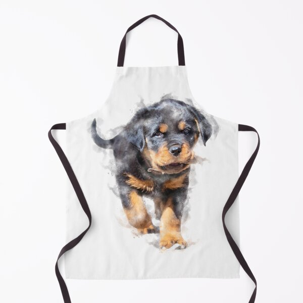 Item preview, Rottweiler Puppy Watercolour Artwork designed and sold by Typeglyphs.
