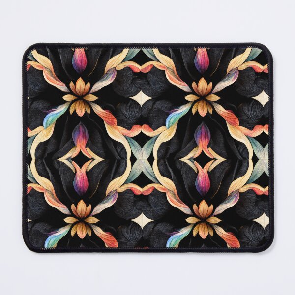 Item preview, Black Rainbow Wild Floral Seamless Textile Pattern designed and sold by Alladin7.