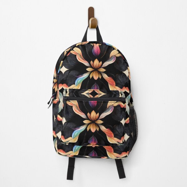 Item preview, Black Rainbow Wild Floral Seamless Textile Pattern designed and sold by Alladin7.