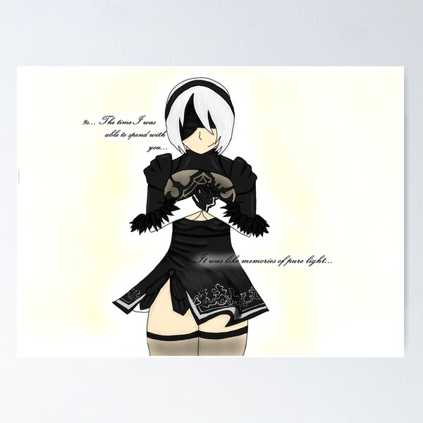 NieR Automata - 2B - Memories of Pure Light Poster