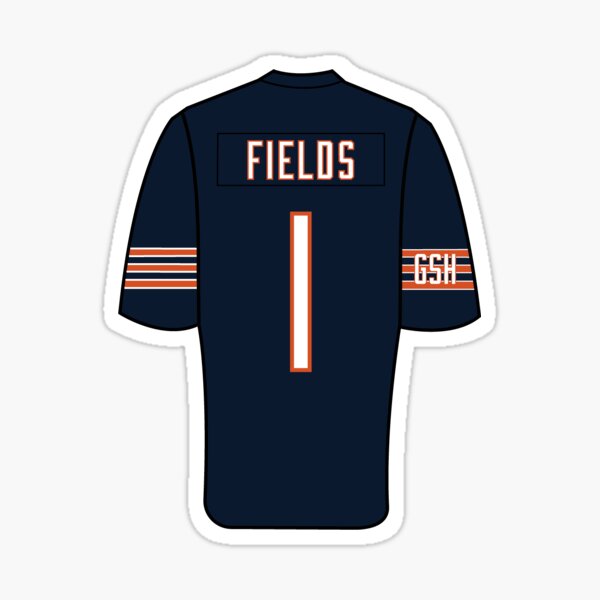 Justin Fields Jersey Sticker for Sale by bsweat