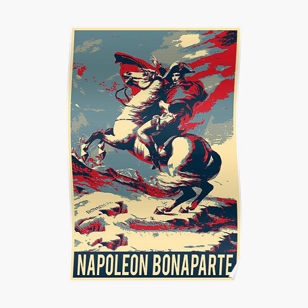 Napoleon Crossing the Alps - Napoleon at the Saint-Bernard Pass Revisited Poster