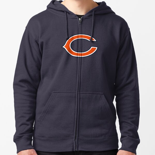 Men's Antigua Charcoal Chicago Bears Victory Pullover Hoodie