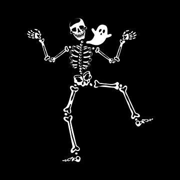 Artwork thumbnail, Dancing skeleton by RIXXI HEY CO.