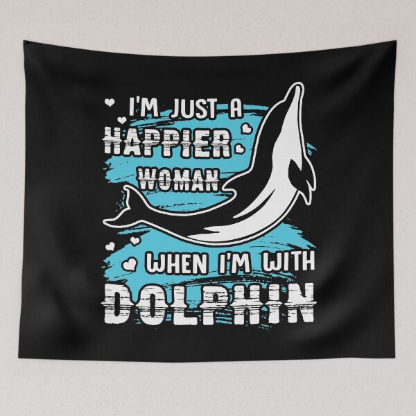 Item preview, Dolphin - Happy With Dolphin Fish designed and sold by UnknownArtistt.