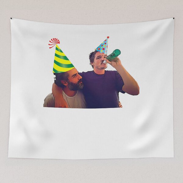 Item preview, Men Women Pedro Pascal and Oscar isaac Cartoonized Party Hats  designed and sold by LarryDowell9652.
