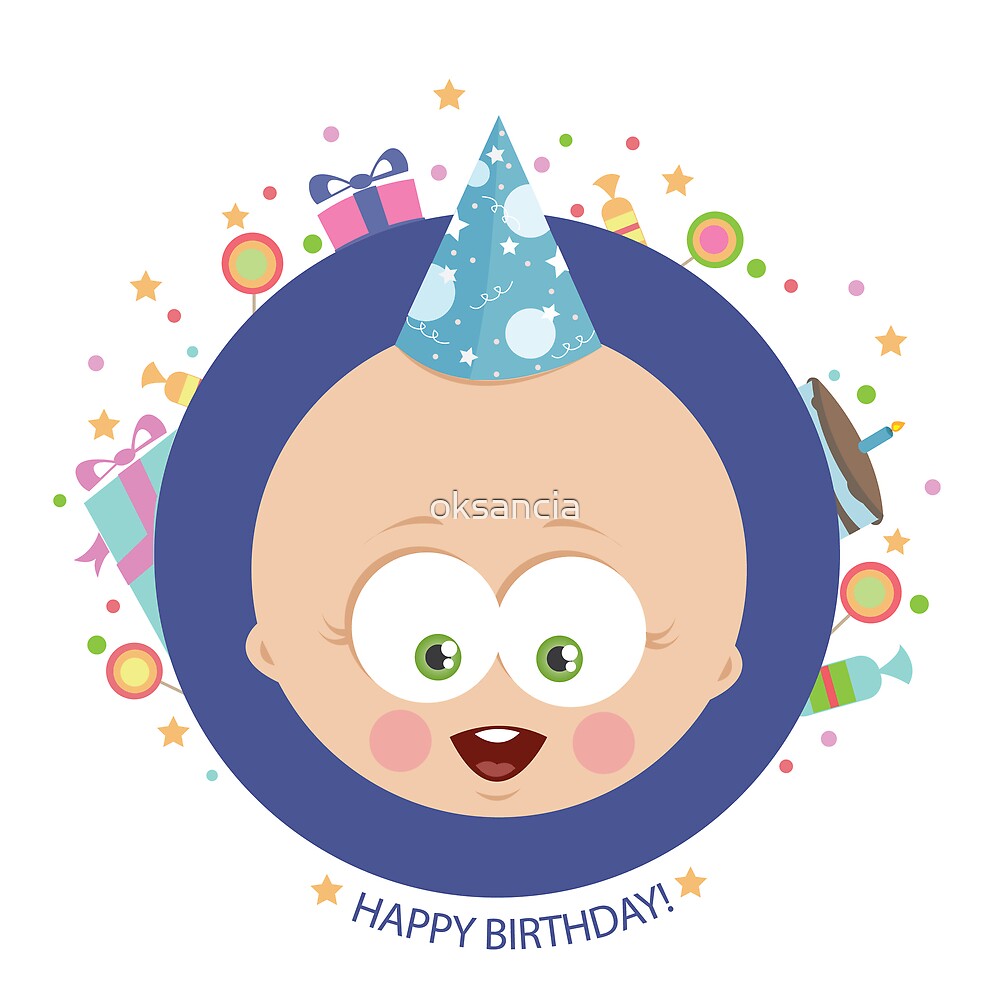  Happy birthday baby  boy by oksancia Redbubble