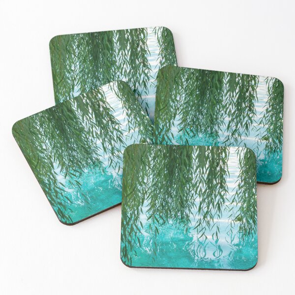 Item preview, Living Curtains - Weeping Willow Branches Create Fab Green Drapes designed and sold by Georgia Mizuleva.