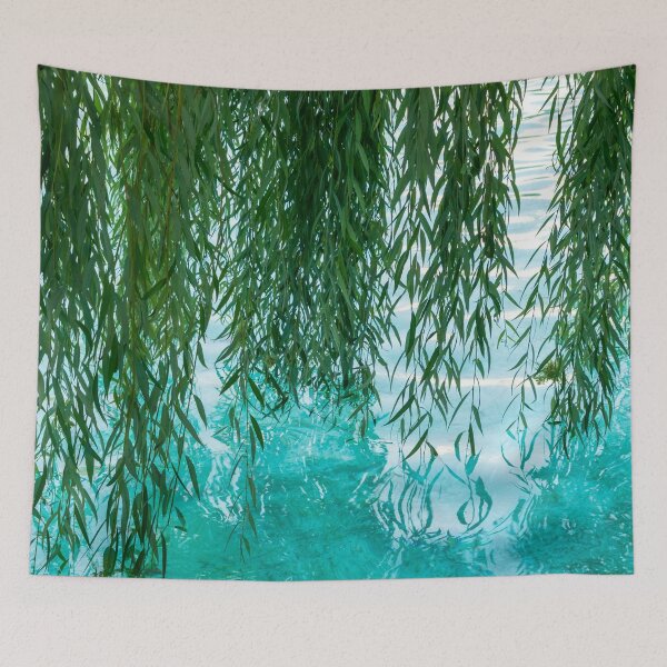 Item preview, Living Curtains - Weeping Willow Branches Create Fab Green Drapes designed and sold by Georgia Mizuleva.