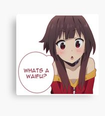 Whats a waifu? Canvas Print
