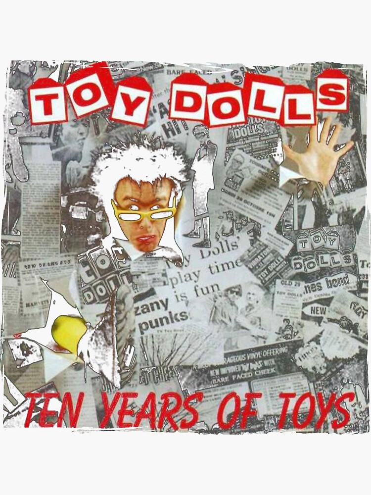 "TOY DOLLS BAND" Sticker for Sale by gerdoscere Redbubble