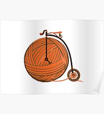Orange Yarn Farthing Poster