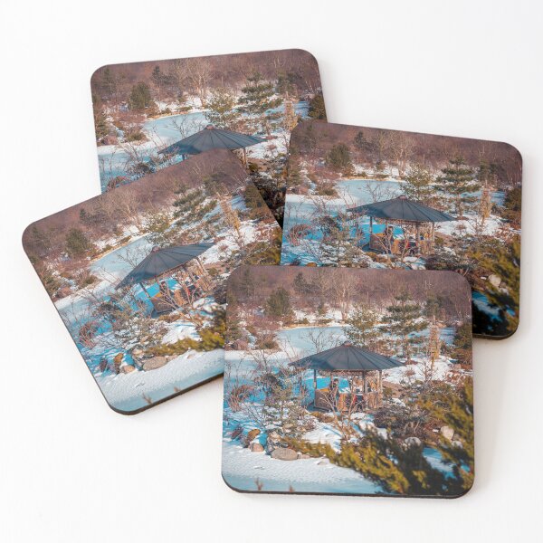 Item preview, Iced over japanese garden in Grand Rapids Michigan designed and sold by Michael Deemer.
