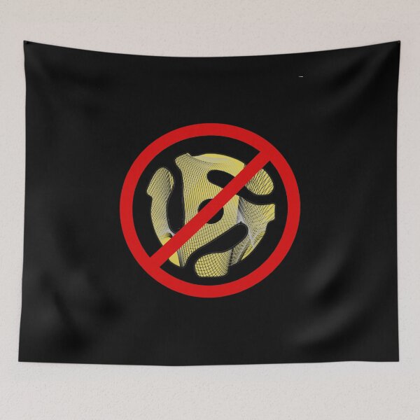 Item preview, NO VINYL - Digital is better - 45 rpm record adapter yellow designed and sold by StealthFandom.