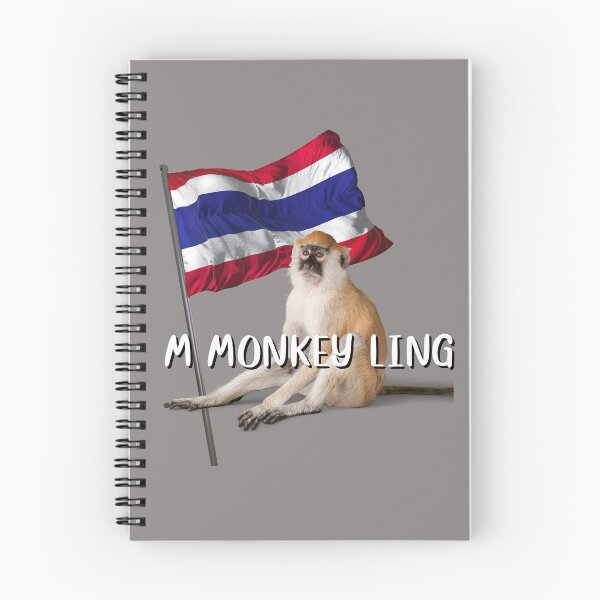 Item preview, M monkey ling, english alphabet to thai translation  designed and sold by pookamon14.