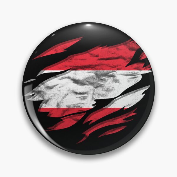 Artikelvorschau, Ripped Rip Open Austria Flag Palm entworfen und verkauft von rafaeltto.