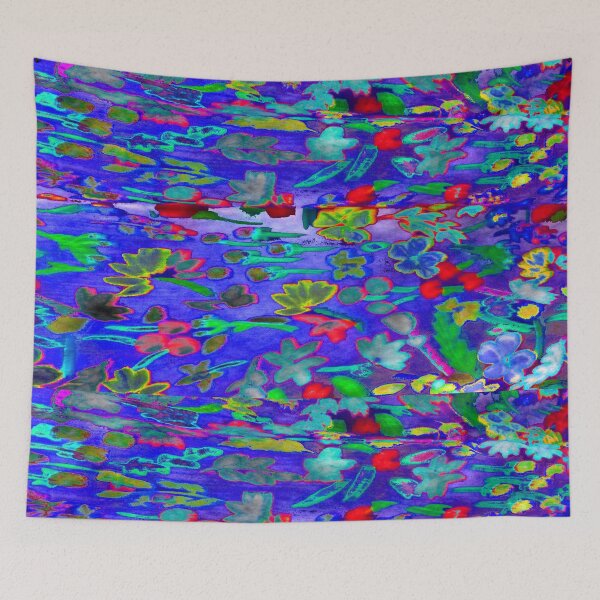 Item preview, Saturated Flowers on Psychedelic Clouds designed and sold by MoMoJaJa.